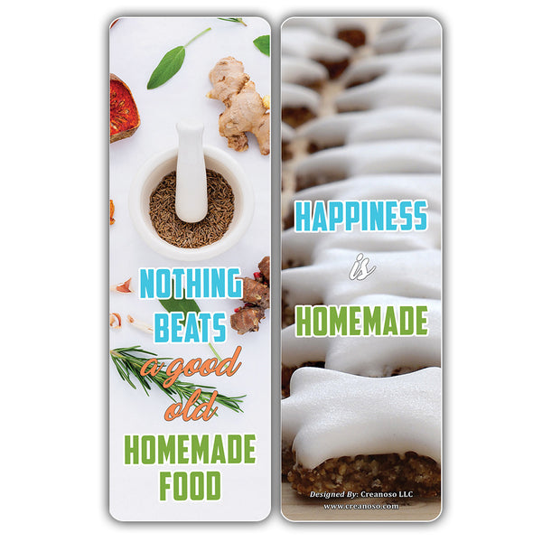 Creanoso Inspirational Food Lovers Quotes Bookmarks Series 2 ÃƒÂ¢Ã¢â€šÂ¬Ã¢â‚¬Å“ Premium Stocking Stuffers Gifts