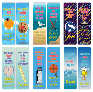 Creanoso Funny Jokes Series 4 Bookmarks for Kids - Hilariously Silly and Funny Jokes Bookmark Cards