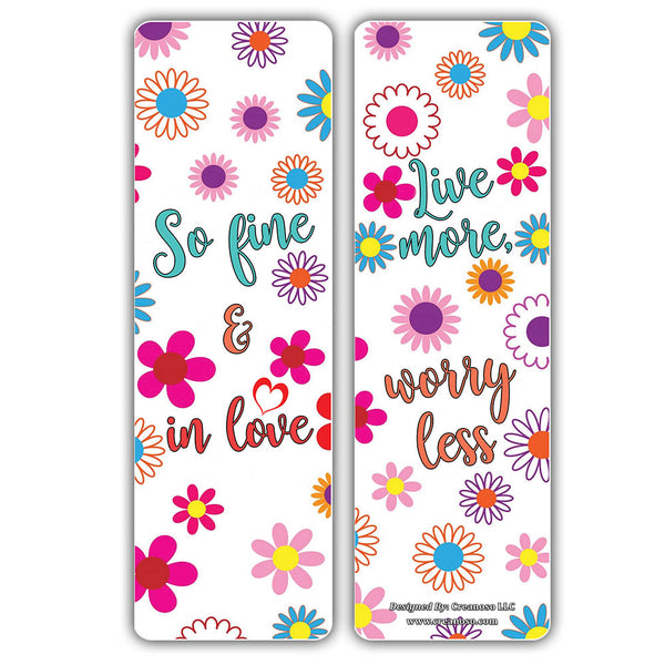 Creanoso Colorful Flower Bookmarks for Women ÃƒÂ¢Ã¢â€šÂ¬Ã¢â‚¬Å“ Unique Book Marking Clippers