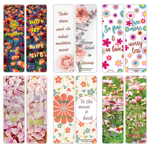 Creanoso Colorful Flower Bookmarks for Women ÃƒÂ¢Ã¢â€šÂ¬Ã¢â‚¬Å“ Unique Book Marking Clippers