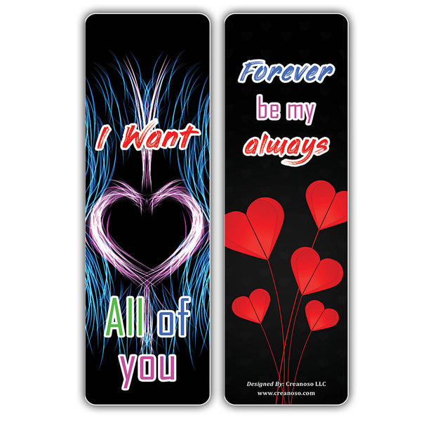 Creanoso Love You 3000 Bookmarks - Romantic Book Clipper Reading Gifts for Dads Wife Dads Daughter