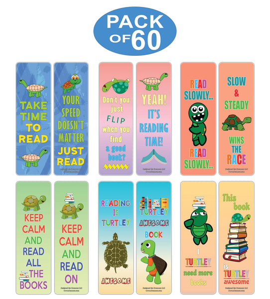 Creanoso Amazing Readers Sayings Reading Turtle Bookmarks ÃƒÆ’Ã‚Â¢ÃƒÂ¢Ã¢â‚¬Å¡Ã‚Â¬ÃƒÂ¢Ã¢â€šÂ¬Ã…â€œ Stocking Stuffers Gifts for Boys and Girls