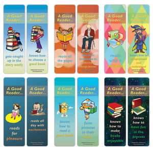Creanoso Good Readers Bookmarks - Cool and Unique Book Page Clippers for Bookworms