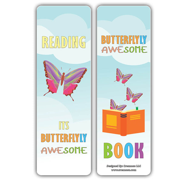 Creanoso Butterfly Bookmarks for Kids - Cool and Unique Book Clippers