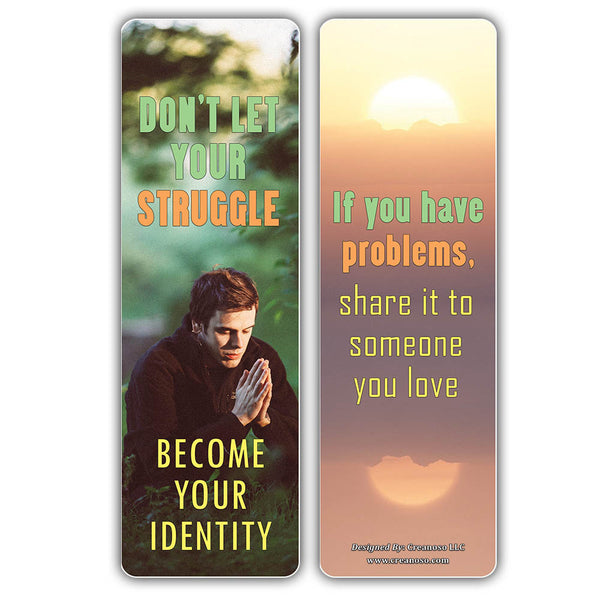 Creanoso Mental Health Awareness Bookmarks - Cool and Unique Book Clippers