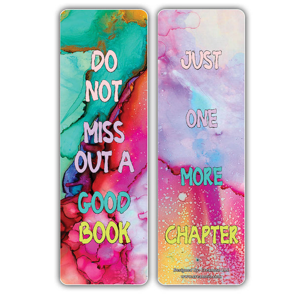 Creanoso Watercolor Bookmarks - Unique and Colorful Book Page Clippers