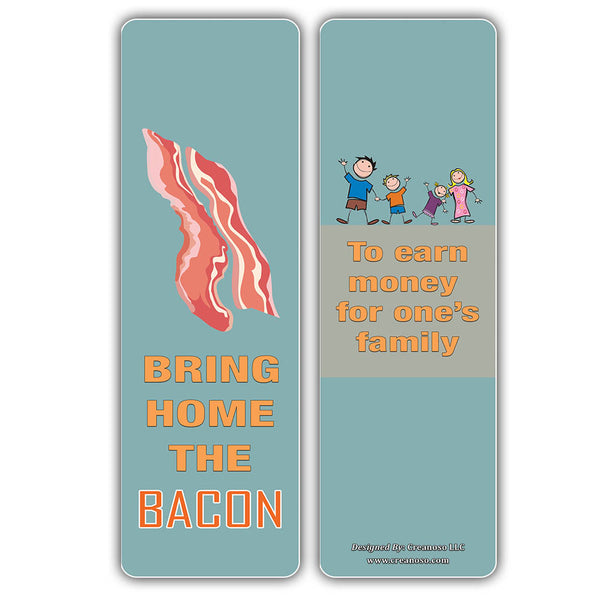 Creanoso Funny Food Idioms Bookmarks Series I (30-Pack) ÃƒÂ¢Ã¢â€šÂ¬Ã¢â‚¬Å“ Stocking Stuffers Gift for Chefs, Cooks, Food Lovers, Men, Women, Adults ÃƒÂ¢Ã¢â€šÂ¬Ã¢â‚¬Å“ Book Reading Rewards Incentives ÃƒÂ¢Ã¢â€šÂ¬Ã¢â‚¬Å“ Employee Giveaways ÃƒÂ¢Ã¢â€šÂ¬Ã¢â‚¬Å“