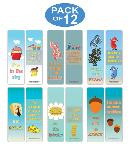 Creanoso Food Idioms Bookmarks Series I - Cool and Amazing Book Page Clippers