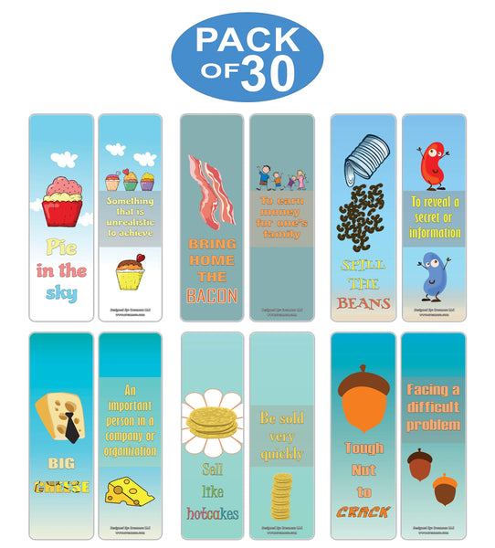 Creanoso Food Idioms Bookmarks Series I - Cool and Amazing Book Page Clippers
