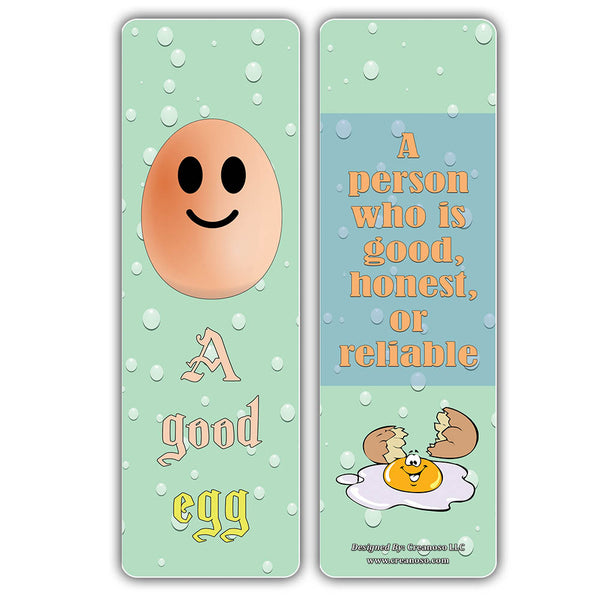 Creanoso Food Idioms Funny Bookmarks Series III (60-Pack) ÃƒÆ’Ã‚Â¢ÃƒÂ¢Ã¢â‚¬Å¡Ã‚Â¬ÃƒÂ¢Ã¢â€šÂ¬Ã…â€œ Stocking Stuffers Gift Ideas for Food Lovers, Chefs, Men Women - Employees Incentives Rewards - Corporate Giveaways ÃƒÆ’Ã‚Â¢ÃƒÂ¢Ã¢â‚¬Å¡Ã‚Â¬ÃƒÂ¢Ã¢â€šÂ¬Ã…â€œ B