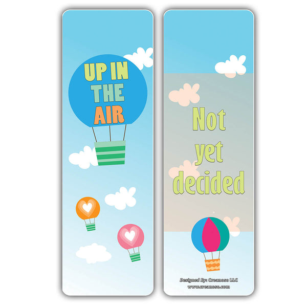 Creanoso Business Idioms Bookmarks - Making Decisions - Assorted Page Clippers - Cool Giveaways