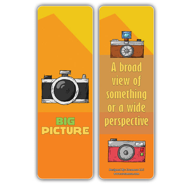 Creanoso Leadership Idioms Bookmarks - Cool Unique Book Clippers for Leaders, Managers, Employees