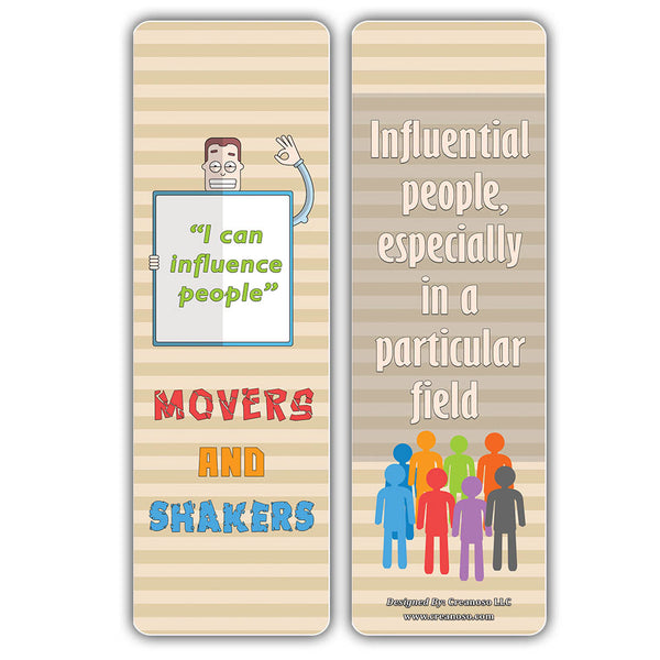 Creanoso Leadership Idioms Bookmarks - Cool Unique Book Clippers for Leaders, Managers, Employees