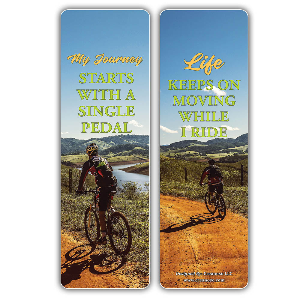 Creanoso Biking Sayings Bookmark