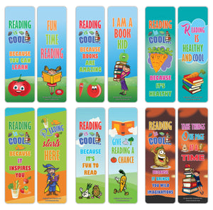 Creanoso Vegetables Reading is Cool Educational Bookmarks for Kids - Great Gift Giveaways for Children
