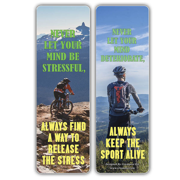 Creanoso Play Sports Relax the Mind Sayings Bookmarks - Great Gift Token Giveaways for Bookworms