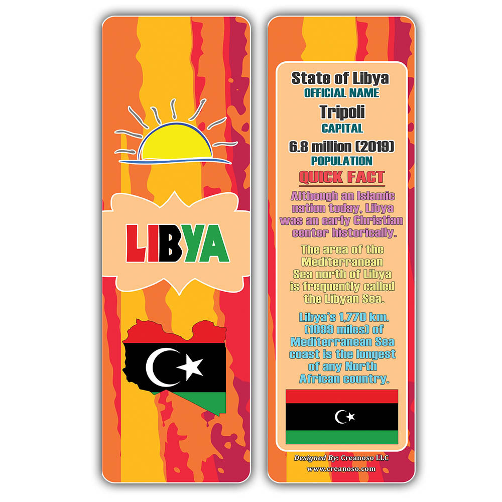 Creanoso African Countries Facts Series 2 Bookmarks for Kids - Cool Gi