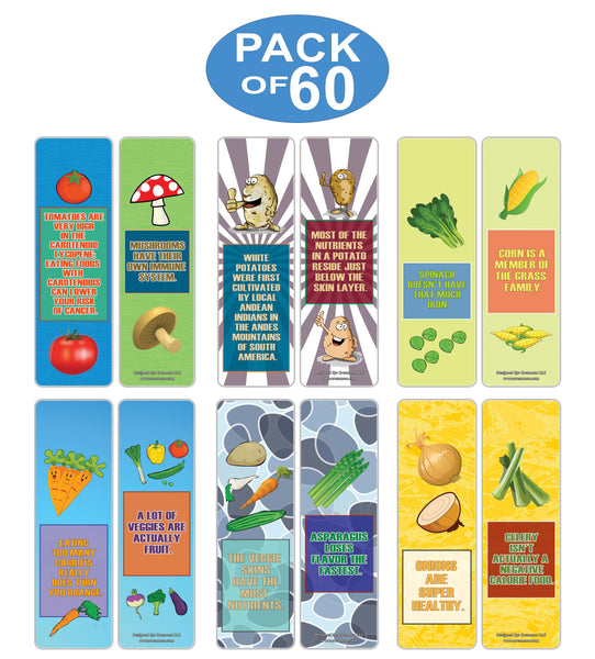 Creanoso Fun Facts About Vegetables Bookmarks ÃƒÂ¢Ã¢â€šÂ¬Ã¢â‚¬Å“ Unique Stocking Stuffers Gifts for Boys, Girls, Teens