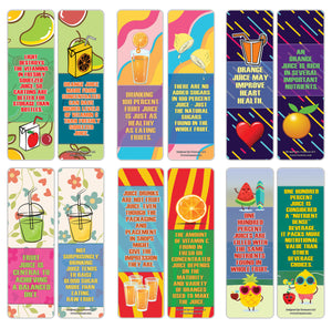 Creanoso Educational Facts About Fruit Juices Bookmarks ÃƒÂ¢Ã¢â€šÂ¬Ã¢â‚¬Å“ Unique Stocking Stuffers Gifts for Boys & Girls