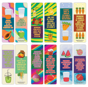 Creanoso Fun Facts About Juices Bookmarks Series 2 ÃƒÂ¢Ã¢â€šÂ¬Ã¢â‚¬Å“ Unique Stocking Stuffers Gifts