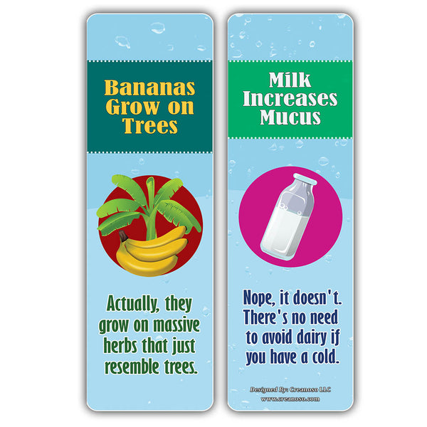 Creanoso Myths and Facts Bookmarks Series 2  ÃƒÂ¢Ã¢â€šÂ¬Ã¢â‚¬Å“ Six Assorted Bulk Pack Book Page Clippers