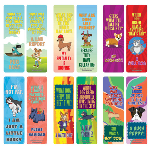 Creanoso Dog Puns Funny Jokes Bookmarks (60-Pack) ÃƒÆ’Ã‚Â¢ÃƒÂ¢Ã¢â‚¬Å¡Ã‚Â¬ÃƒÂ¢Ã¢â€šÂ¬Ã…â€œ Six Assorted Quality Bookmarker Cards Set ÃƒÆ’Ã‚Â¢ÃƒÂ¢Ã¢â‚¬Å¡Ã‚Â¬ÃƒÂ¢Ã¢â€šÂ¬Ã…â€œ Premium Gift Token Giveaways for Boys & Girls, Men, Women, Adults ÃƒÆ’Ã‚Â¢ÃƒÂ¢Ã¢â‚¬