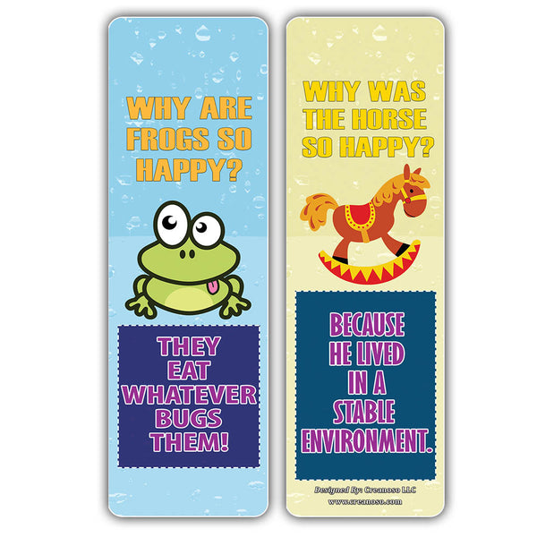 Creanoso Funny One Liners Jokes Happiness Bookmarks Series 1 ÃƒÂ¢Ã¢â€šÂ¬Ã¢â‚¬Å“ Unique Stocking Stuffers Gifts for Bookworms