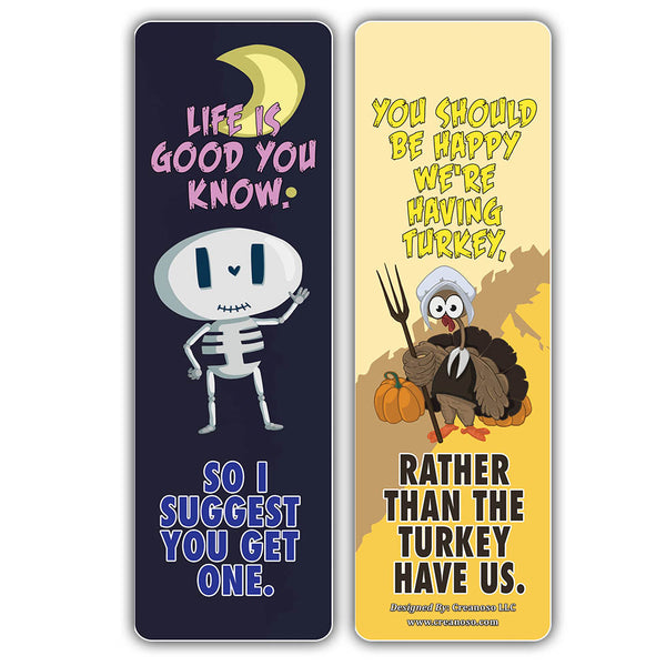 Creanoso Funny One Liners Jokes Happiness Bookmarks Series 1 ÃƒÂ¢Ã¢â€šÂ¬Ã¢â‚¬Å“ Unique Stocking Stuffers Gifts for Bookworms