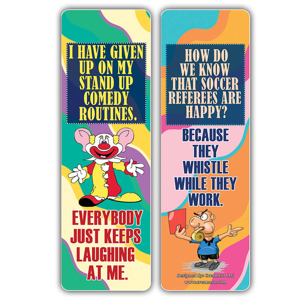 Creanoso Funny One Liners Jokes Happiness Bookmarks Series 1 ÃƒÂ¢Ã¢â€šÂ¬Ã¢â‚¬Å“ Unique Stocking Stuffers Gifts for Bookworms