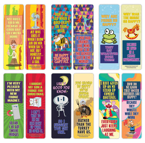 Creanoso Funny One Liners Jokes Happiness Bookmarks Series 1 ÃƒÂ¢Ã¢â€šÂ¬Ã¢â‚¬Å“ Unique Stocking Stuffers Gifts for Bookworms