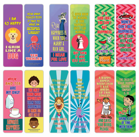 Creanoso Funny One Liners Jokes Happiness Bookmarks Series 2 ÃƒÂ¢Ã¢â€šÂ¬Ã¢â‚¬Å“ Unique Stocking Stuffers Gifts for Bookworms