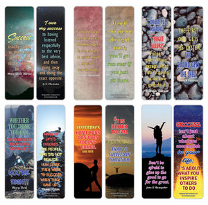Creanoso Businessman Success Inspirational Quotes Bookmarks (30-Pack) â€“ Premium Gift Set for Adults â€“ Awesome Bookmarks Collection Set â€“ Gifts for Men, Women Leaders, Businessman, Executives