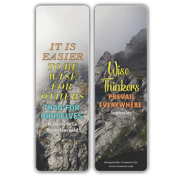 Inspirational Quotes to winners and presidents Bookmarks (60-Pack) (Wise Motivational Bookmarks Series 2 (60-Pack))