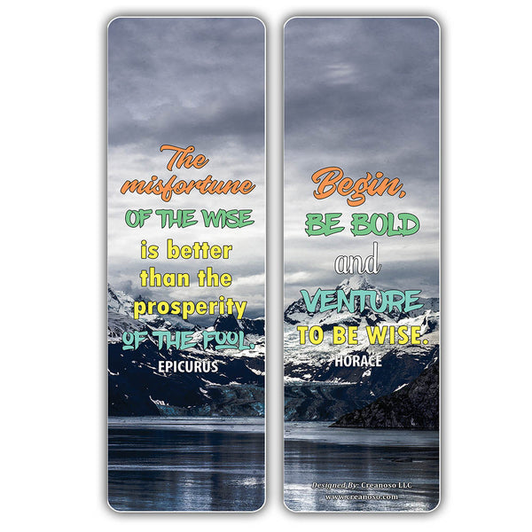 Inspirational Quotes to winners and presidents Bookmarks (30-Pack) (Wise Motivational Bookmarks Series 2 (30-Pack)