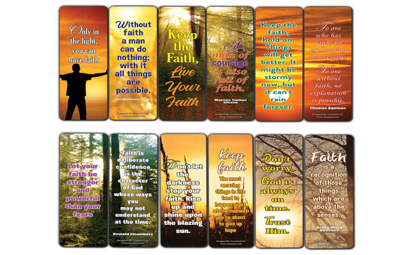 Creanoso Have Faith Quotes Sun Bookmarks (60-Pack) Ã¢â‚¬â€œ Great Party Favors Card Set Ã¢â‚¬â€œ Epic Collection Set Book Page Clippers Ã¢â‚¬â€œ Cool Gifts for Men, Women, Teens, Bookworms Ã¢â‚¬â€œ DIY Kit Ã¢â‚¬â€œ Teacher Rewards