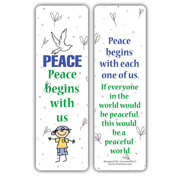 Creanoso Good Values Bookmarks for Kids Series 1 (30-Pack) â€“ Awesome Bookmarks for Young Bookworm â€“ Unique Book Reading Page Binders â€“ Stocking Stuffers Gifts Rewards Token Ideas