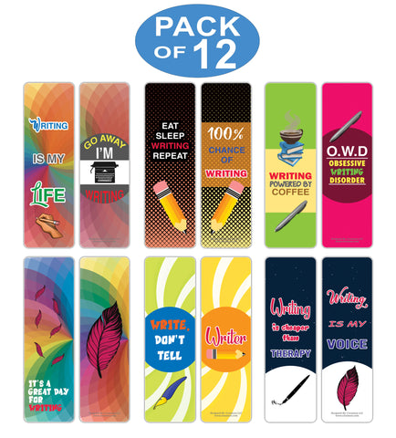 I am a Writer Bookmarks (2-Sets X 6 Cards)