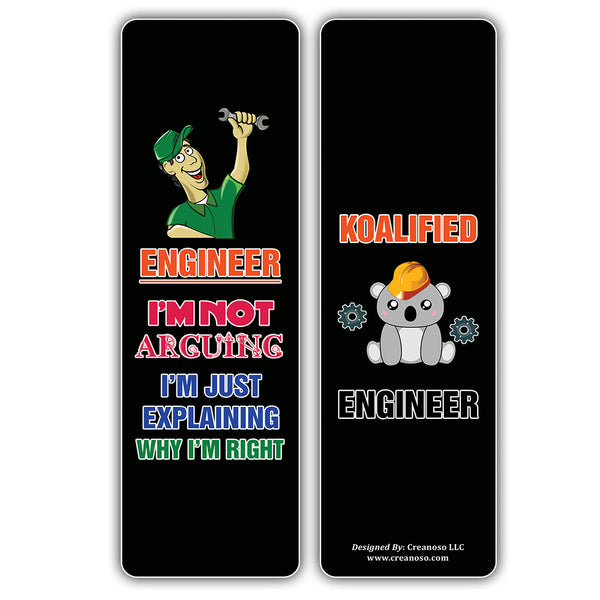 I am an Engineer Bookmarks (2-Sets X 6 Cards)