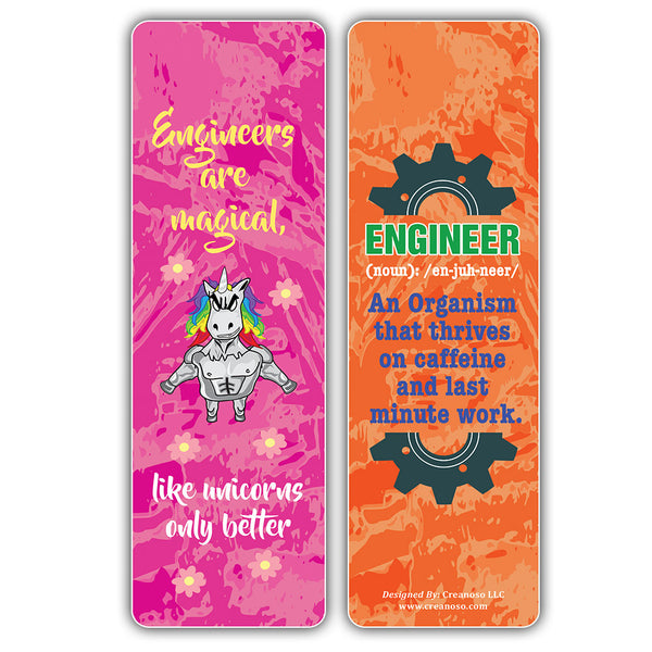 I am an Engineer Bookmarks (5-Sets X 6 Cards)