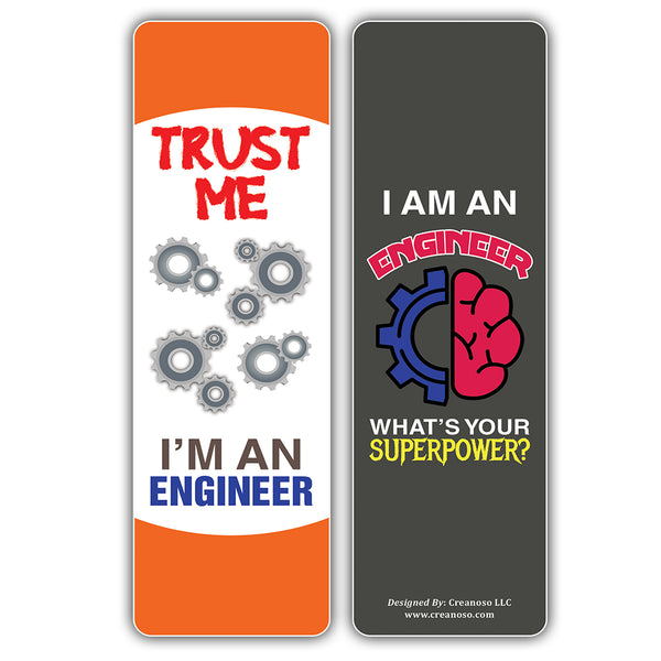I am an Engineer Bookmarks (5-Sets X 6 Cards)