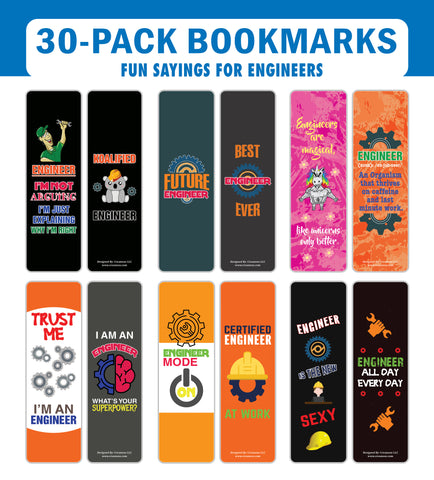 I am an Engineer Bookmarks (5-Sets X 6 Cards)