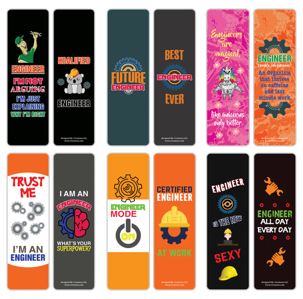 I am an Engineer Bookmarks (5-Sets X 6 Cards)