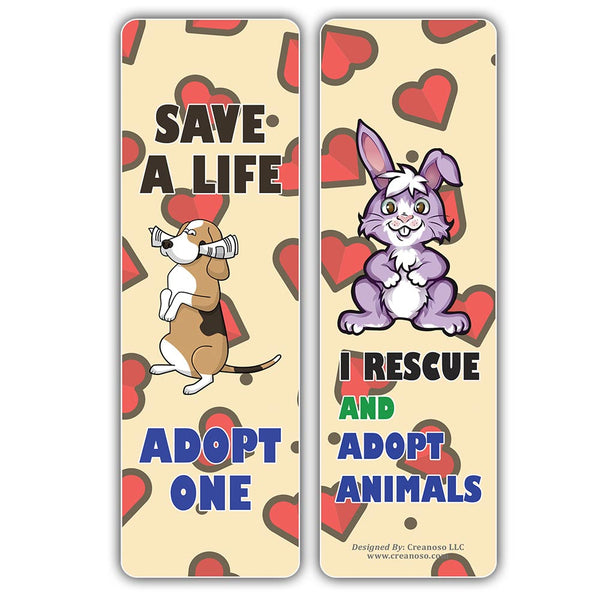 Adopt A Pet Bookmarks (5-Sets X 6 Cards)