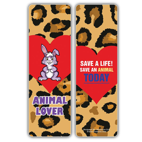 Animal Lives Matter Bookmarks (2-Sets X 6 Cards)