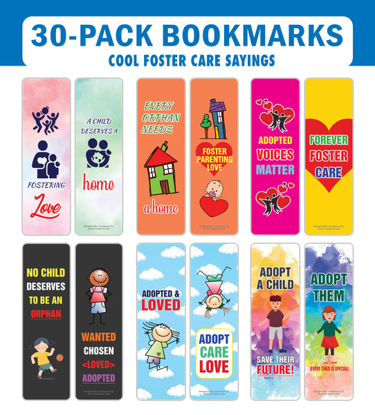Foster Parent Bookmarks (5-Sets X 6 Cards)