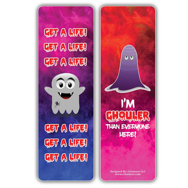 Funny Ghost Sayings Bookmarks (10-Sets X 6 Cards)
