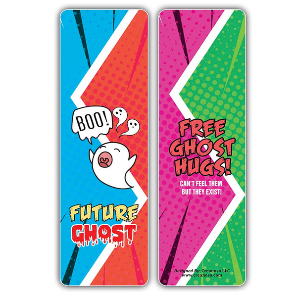 Funny Ghost Sayings Bookmarks (10-Sets X 6 Cards)