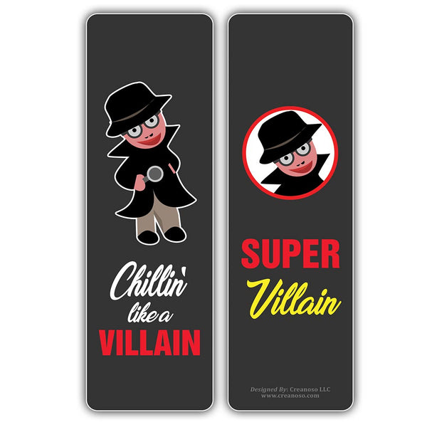 Funny Villainous Sayings Bookmarks (10-Sets X 6 Cards)