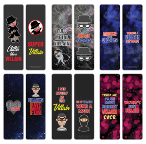 Funny Villainous Sayings Bookmarks (10-Sets X 6 Cards)