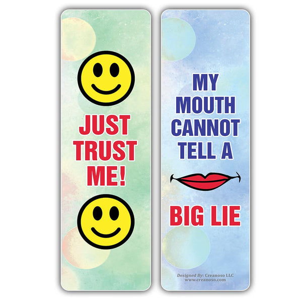 Funny Like A Trustworthy Jokes Bookmarks (2-Sets X 6 Cards)